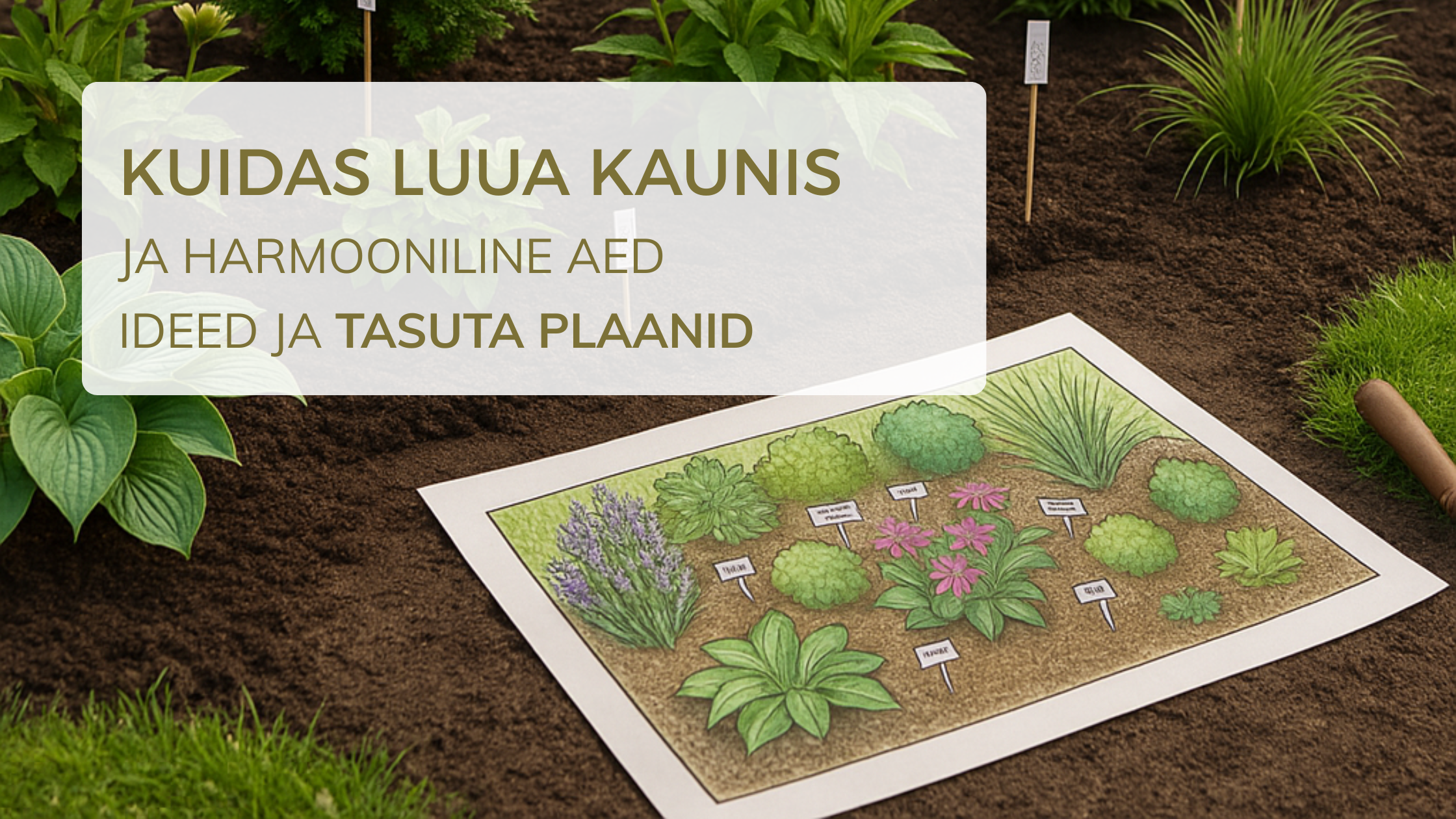 Kuidas luua kaunis ja harmooniline aed - ideed ja tasuta plaanid